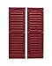 Louvered Shed Shutter or Playhouse Shutter Maroon 9