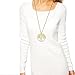 AeraVida Enhanced Yellow-White Citrine Stone Eternal Tree of Life Brass Long Necklace