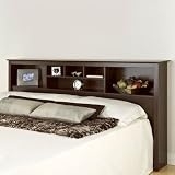Manhattan King Size Storage Headboard in Espresso