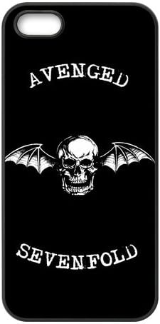 Avenged Sevenfold Custom Case/Cover FOR Apple iPhone 5/5S, Border Rubber Silicone Case Black/White