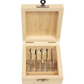 Trademark Tools 75-TJ6410 Hawk Engraving Set, High Speed Steel, 10-pc.