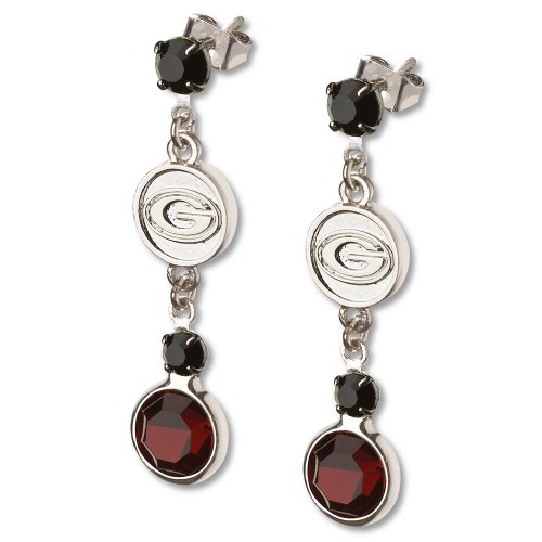 University of Georgia Crystal Logo Earrings