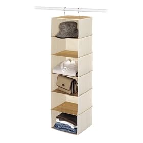 Whitmor 6276-94-W Bamboo and Canvas Storage Accessory Shelves by Whitmor