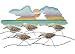 30 Sandpipers on Beach Metal Wall Art