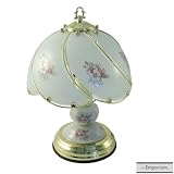 Lloytron Lighting Floral Touch Polished Brass Table Lamp L623C