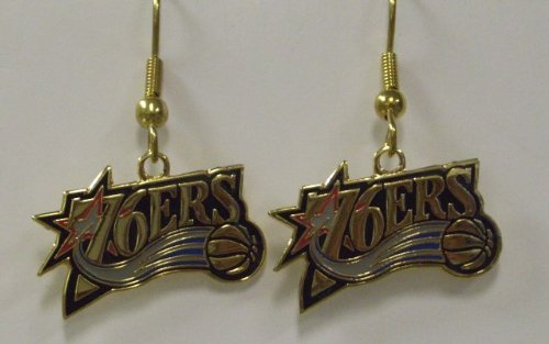 NBA Dangling Earrings - Philadelphia 76ers Logo
