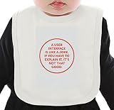 UI is like a joke ネクタイを有する有機ビブ Medium