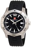 Swiss Military Calibre Men's 06-4I1-04-007 Immersion Black Dial Black Rubber Watch