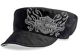 Harley-Davidson® Women's Reversible Flat Top Cap Hat. Reverses to white. Embroidery. 99433-09VW