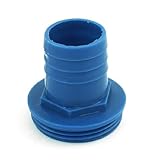 uxcell　ホースアダプター　58 x 59mm　プラスチック素材　ブルー　35mm　チューブ