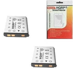 HQRP Two Batteries for FUJI FUJIFILM FinePix NP-45A / NP45A Replacement plus HQRP LCD Screen Protector