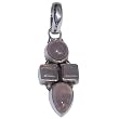 Valentine Jewelry Silver Gemstone Pendant with Chain 1.25 Inches (gpndt042)