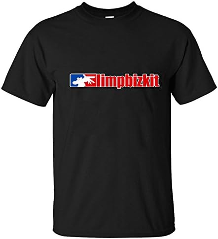 REDE Men's Limp Bizkit Band Logo Cotton T Shirt black XL