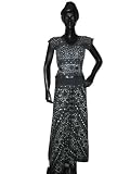 Black Lehenga Choli Fashion Party Wear Indian Dress Large