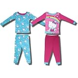 Hello Kitty "Rainbows, Clouds, and Stars" 2 for 1 Cotton Pajamas for toddlers