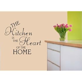 Kitchen Heart of the Home Vinyl Decal Wall Art Sticker WA23 - Small