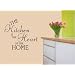 Kitchen Heart of the Home Vinyl Decal Wall Art Sticker WA23 - Small