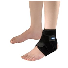 Yasco Breathable Neoprene Ankle Support, One Size, Black by Yasco