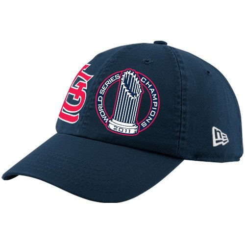 New Era St. Louis Cardinals Ladies Navy Blue 2011 World Series Champions Slouch Adjustable Hat ()