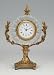 Italian 24% Lead Crystal Clock with Brass Stem and Crown