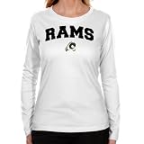 NCAA VCU Rams Ladies White Logo Arch Long Sleeve Classic Fit T-shirt-