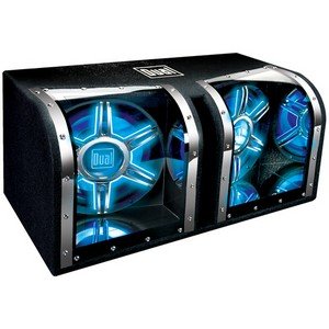 Dual BP1204 Woofer. DUAL 12IN BANDPASS BOX ILLUMINITE AMSPKR. 600W (RMS) / 1100W (PMPO)