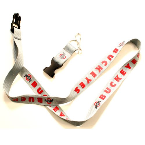 Ohio State Buckeyes Collegiate Licensed Lanyard Detachable Keychain