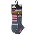 adidas Women's ClimaLite II 2-Pack No Show Socks, Deepest Space Grey-Grey Marl/Frozen Blue/Viridian/Light Flash Red-Pink Pink, Medium