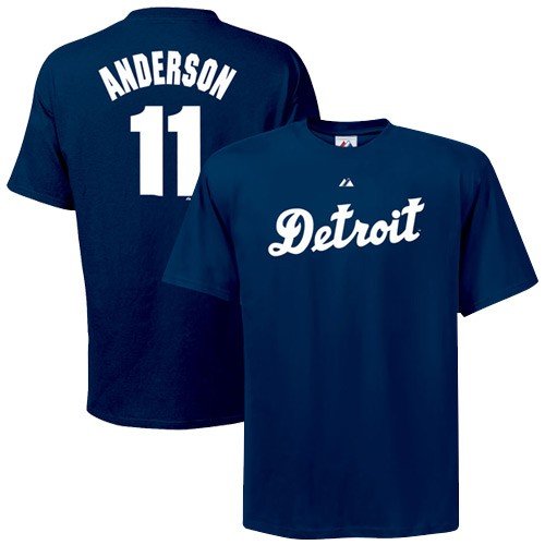 Detroit Tigers Sparky Anderson Cooperstown Throwback T Shirt (Small)