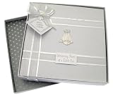 from White Cotton Cards White Cotton Cards Christening White Gown Medium Album (Model CC1M)