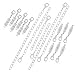 18 PIECE SILVER TONE MAGNETIC CLASP AND CHAIN EXTENDER SET (12 MAGNETIC CLASPS AND 6 CHAIN EXTENSION!)