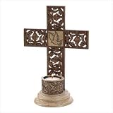 Dove Cross Faith Inspirational Candle Holder