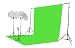 Video Photo ChromKey Green Screen light Kit 3 Point Studio Photography lighting kit with 10x12 ft Chroma Key green screen background stand system & Case by ePhotoINC BU3