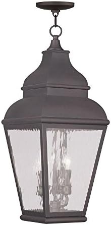 Providence 3-light Hanging Outdoor Charcoal Incandescent Lantern