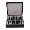 Uhrenkasten f�r 8 Uhren (schwarz) 20,5 x 18 x 9 cm