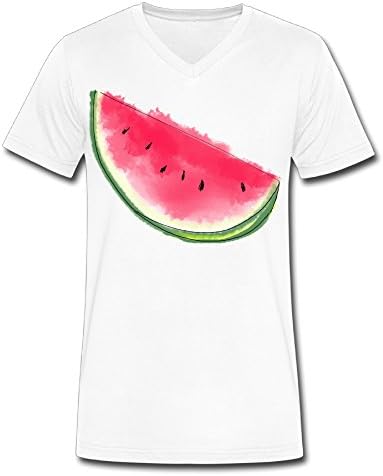 Watermelon Summer V Neck Uomo's Sport T Shirt Men's Fashion