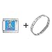 Pugster Balancing Beam Gymnastics Italian Charm Bracelet
