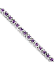 Sterling Silver Amethyst Bracelet, Best Quality Free Gift Box Satisfaction Guaranteed