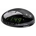 Telefunken CR5r Funk-Uhrenradio (LED-Display gr�n, Snooze, 2 Weckzeiten, UKW, MW, Alarmmodus) Schwarz