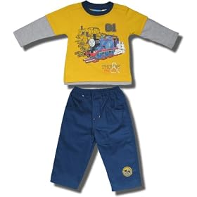 Thomas the Tank Engine 2 piece set with Long Sleeve shirt and Denim pants