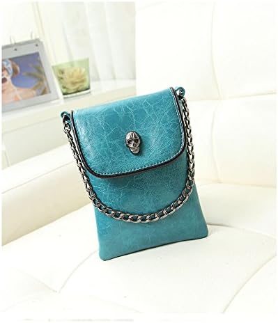 Katloo Skull Head Phone Crossbody Bag Small Cute Wristlet Purse Wallet Case for MOTO X Pro Nexus 6 Kata M2 iPhone 6S 6 Plus Samsung Galaxy Note 5 4 S6 Edge Plus A8 LG G Flex HTC Desire 820 816