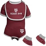 Texas A&M Aggies Maroon Infant Football Bib & Booties Set
