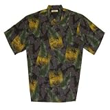 Tommy Bahama Island Grove Hawaiian Shirt - BLACK