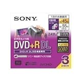 SONY 録画用8cm片面2層式 DL対応 DVD+R(標準55分) 3枚入 3DPR55DLの画像