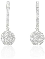 Diamond 18k White Gold Dangle Earrings