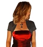 Satin Bolero zu Abendkleid Abendjäckchen Kurzarm