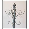 Metal coat hat & umbrella stand antique brass wrought iron effect shabby chic