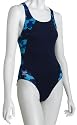 Speedo Women's Race Endurance+ Polyester Camo Splice Record Breaker Back One Piece Swimsuit