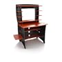 Legare 36-Inch Student Desk with Hutch, Red and Black