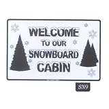 Seaweed Surf Co SN9 12X18 Aluminum Sign Snowboard Cabin